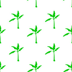 seamless pattern with banana tree