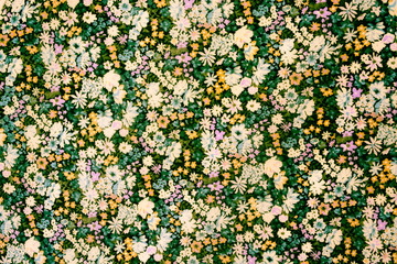 Texture fabric of Small flowers in vintage style for background