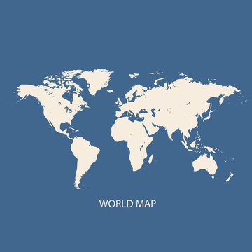 WORLD MAP ILLUSTRATION VECTOR