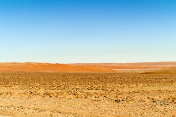 Fototapeta na wymiar Desert landscape near Sesriem in Namibia.