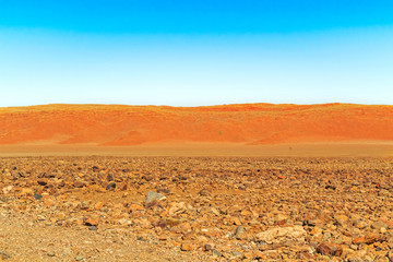 Desert landscape near Sesriem in Namibia.