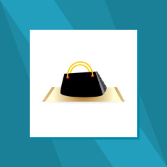 creative hand bag concept vector illustration 