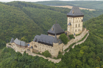 Fototapeta na wymiar Burg Karlstejn Karlstein Mittel-Böhmen