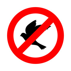No Bird icons set great for any use. Vector EPS10.
