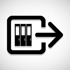 Exit icons set great for any use. Vector EPS10.