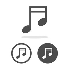 Music icons set great for any use. Vector EPS10.