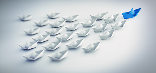 Papierschiff-Flotte 3