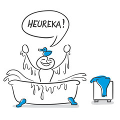 Stick Figure Series Blue