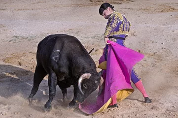 Fotobehang Stierenvechter in een arena © fresnel6