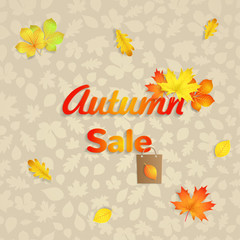 Autumn sale background