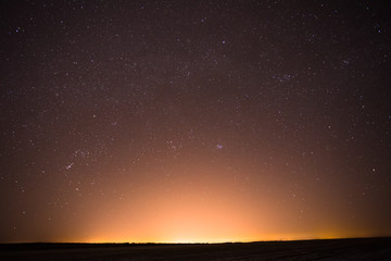 Fototapeta na wymiar Natural Real Night Sky Stars Background Texture
