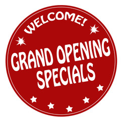 Grand Opening Specials