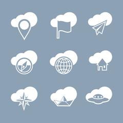 Travel icon set 