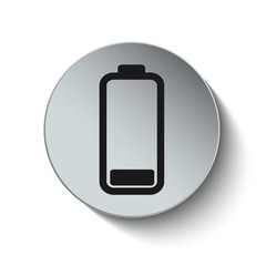 Battery charge level icon. Battery indicator icon. Battery charg