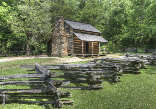 Restored Cabin, Great Smoky Mountains National Park, Tennessee скачать