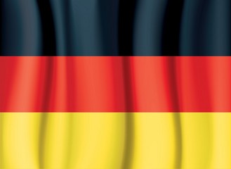 Germany flag, flag of Germany, curtain satin wave flag vector