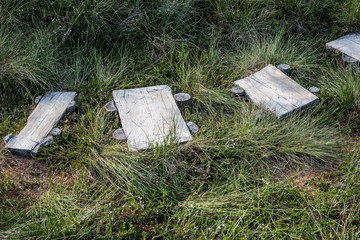 Pathway. Route of the Nature Conservation Area.