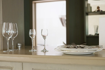 Interior of a restaurant