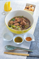 fine cut white rice noodle