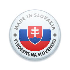 Fototapeta premium Made in Slovakia (non-English text - Made in Slovakia)