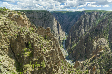 Black Canyon of the Gunnison National Park North Rim Kneeling Camel View
