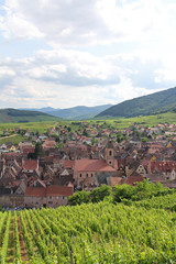Fototapeta na wymiar Alsace village de Riquewihr 