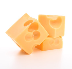 cheese isolated on white background cutout