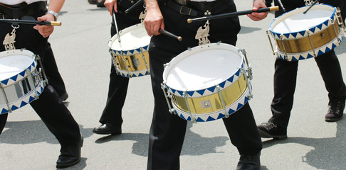 Trommler einer Musikkapelle