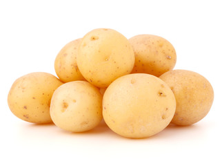 new potato tuber isolated on white background cutout