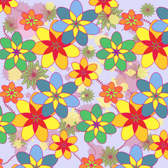 Pattern with flowers