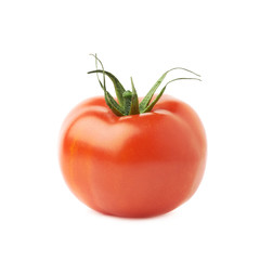 Ripe red tomato isolated
