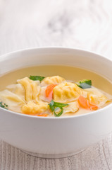 Wonton Soup with Vegetables
