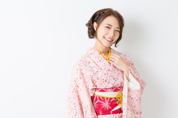 着物を着た女性