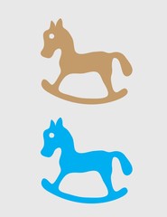 Horse, art vector design