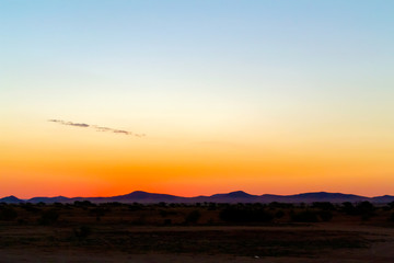 Sunset in Namibia