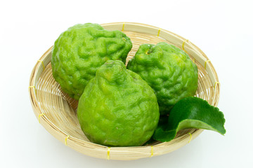 Aroma therapy / Bergamot on white