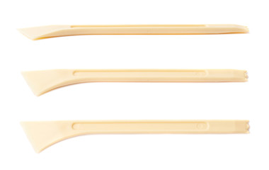 Plastic knife tool isolated