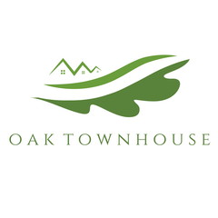 Illustration concept of oak townhouse. vector