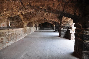 Cercles muraux Travaux détablissement Golconda Fort in Hyderabad, India.
