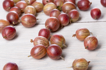 some fresh gooseberries on a table