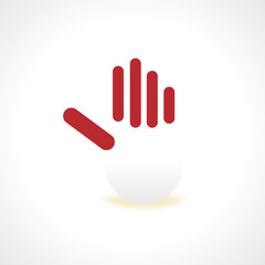 Obraz premium hand teamwork vector illustration 