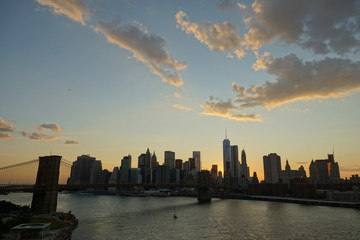 Manhattan Skyline seen from Manhattan Bridge 