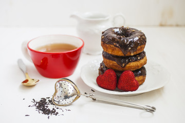 donuts and tea