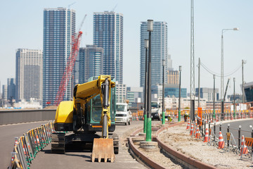 道路工事現場