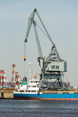 Fototapeta premium 港湾の大型クレーン 