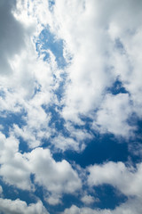 初夏の青空と雲　