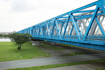 荒川にかかる鉄橋