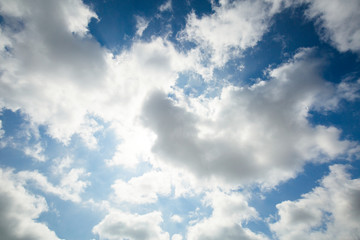 初夏の青空と雲　