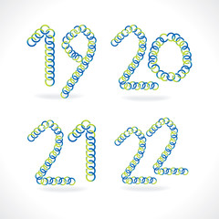 creative number vector illustration 