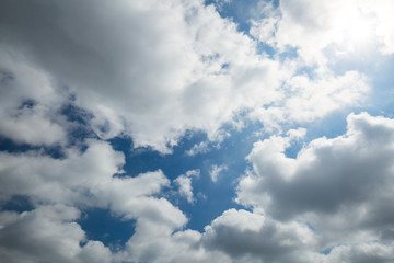 初夏の青空と雲　